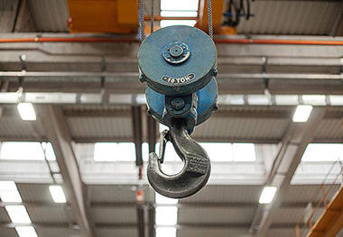 Antisway control system for crane hook