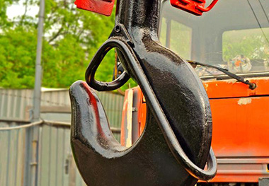 Application of hook on crane